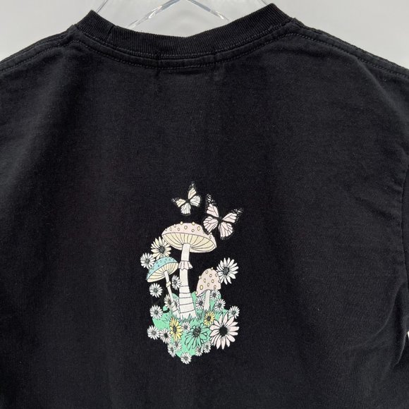 Urban Nation Enjoy The Little Things Flower Mushroom Graphic Tee Shirt Size XS - Picture 6 of 8